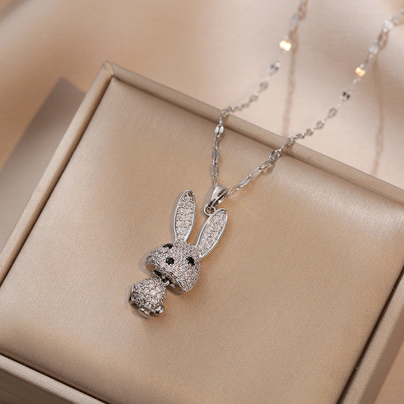 Sweet Cool Rabbit Zircon Special Interest Light Luxury Necklaces