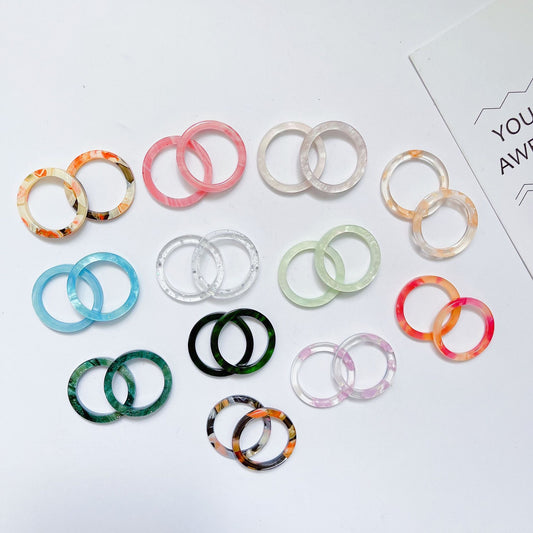Acrylacetat einfache Mode junge personalisierte Ringe