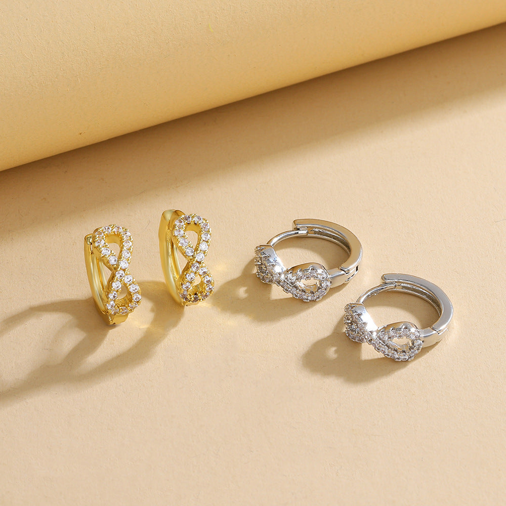 Korean Style Fashion Temperament Digital Personalized Creative Earrings