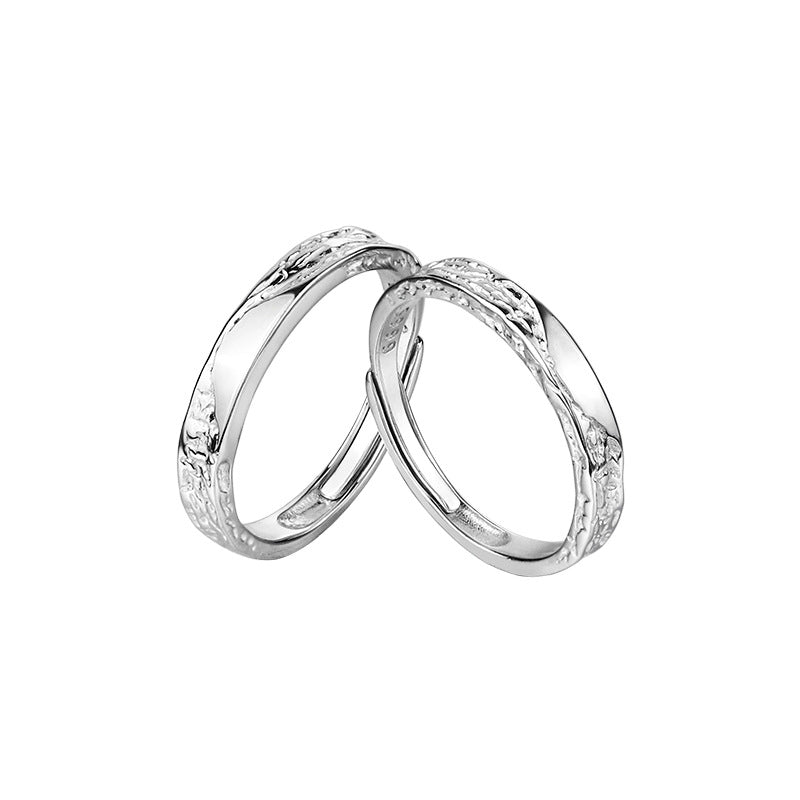 Women's & Men's Glacier Couple Female Simple Niche Index Finger High Sense Ring