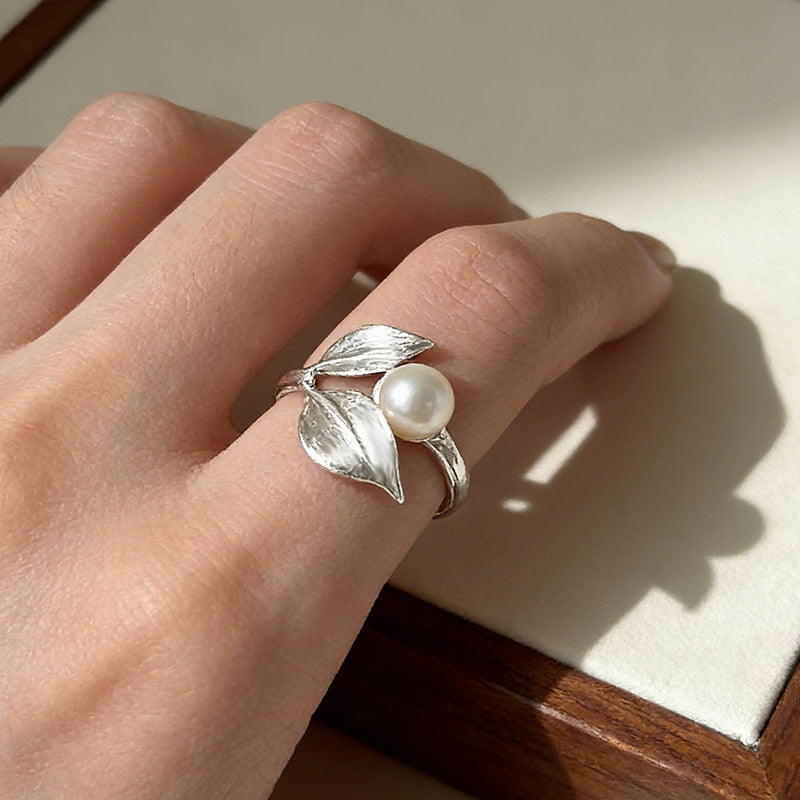 Graceful Fashionable Design Sier Plated Elegant Ring