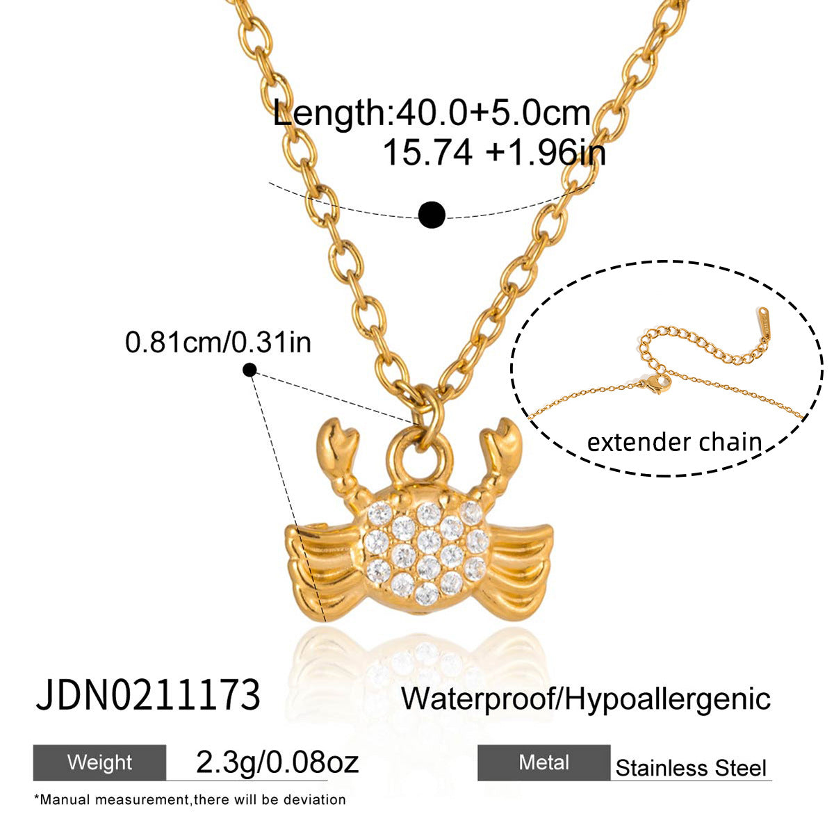 Gold Stainless Steel Zircon Marine Light Luxury High Sense Bracelets
