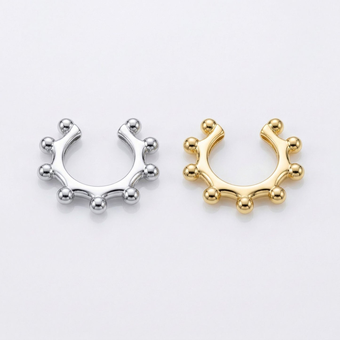 Copper Micro Inlaid Zircon Shaped Exquisite Versatile Without Ear Clip