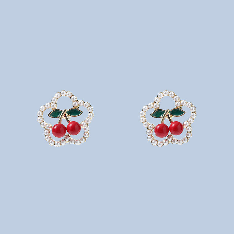 Women's Flower For Sweet Girly Pearl Without Pierced Ear Clip