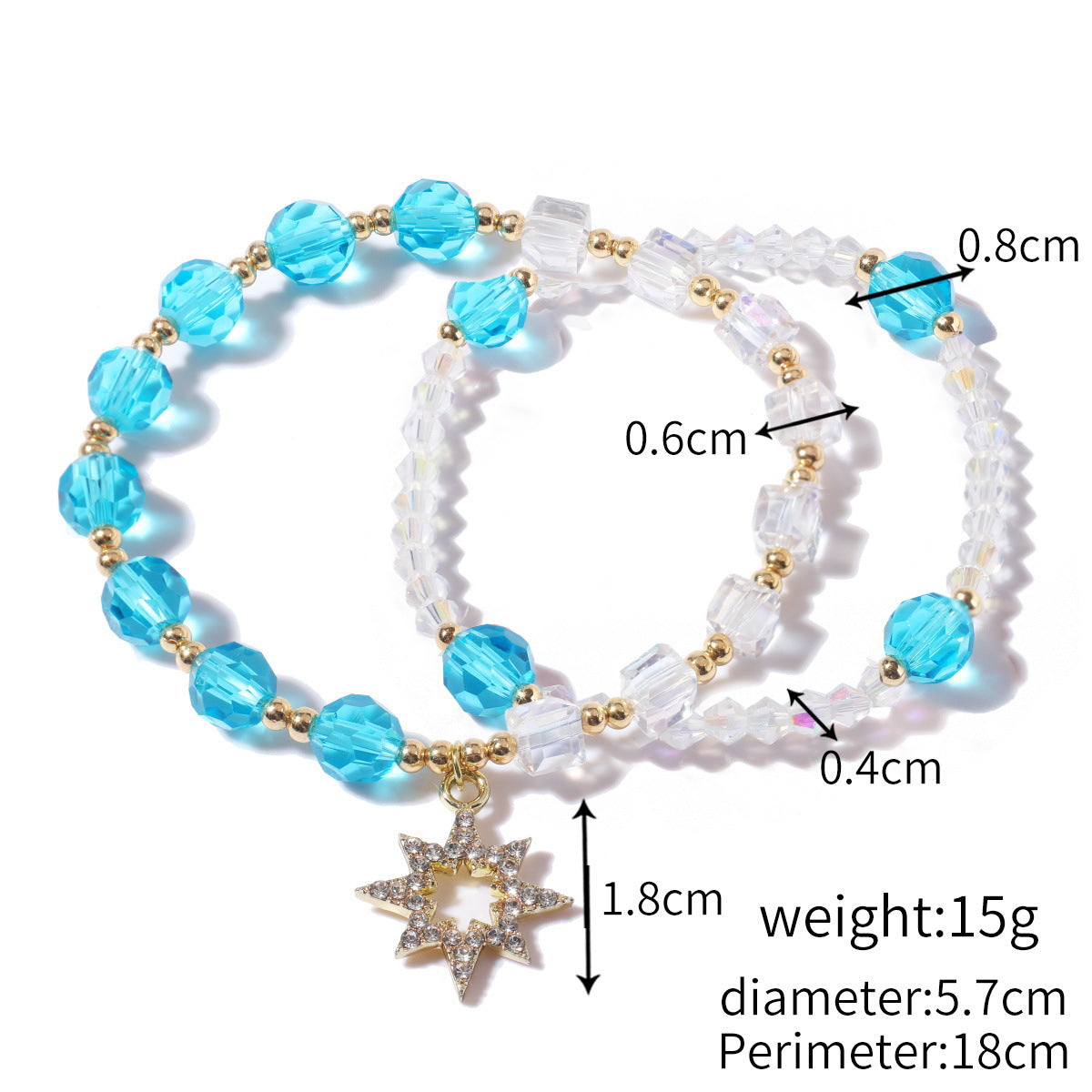 Women's Ornament Amethyst Beaded Opal Crystal Natural Bracelets