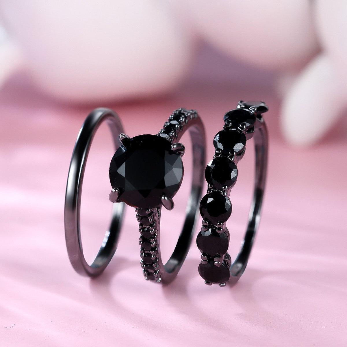 Double Diamond Zircon Fashion Lady Trend Ring