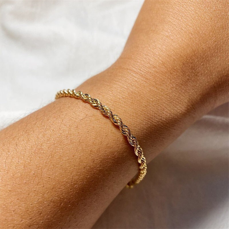Women's Bohemian Minimalist Metal Figaro Chain Suit Bracelets