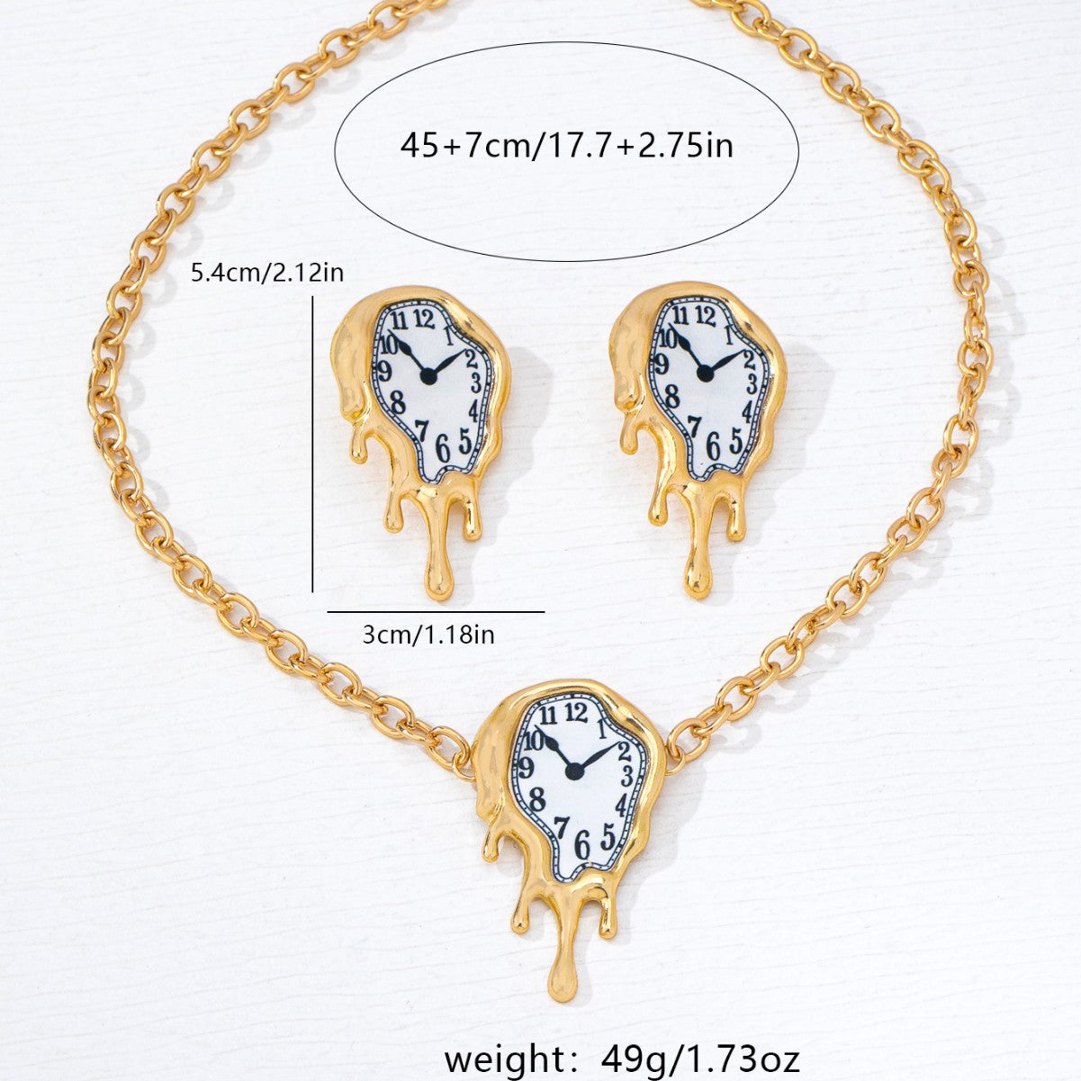 Niche Melting Clock Suite Artistic Sense Dali Wind Rings