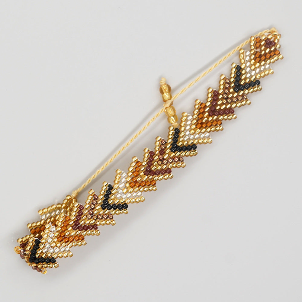 Women's Design Simple Style Bead Hand-woven Rainbow Bracelets