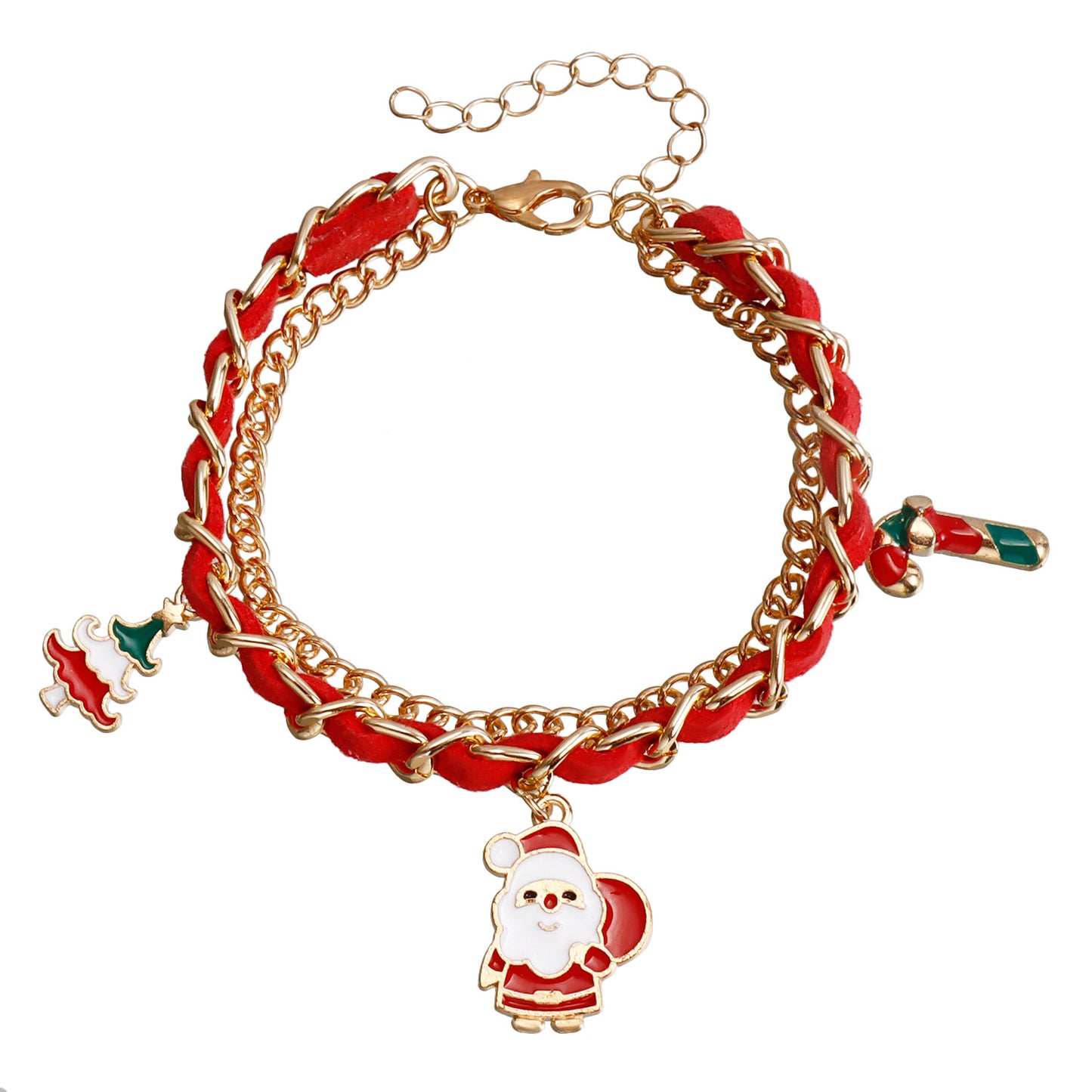 Veet Santa Claus Pendant Female Christmas Bracelets