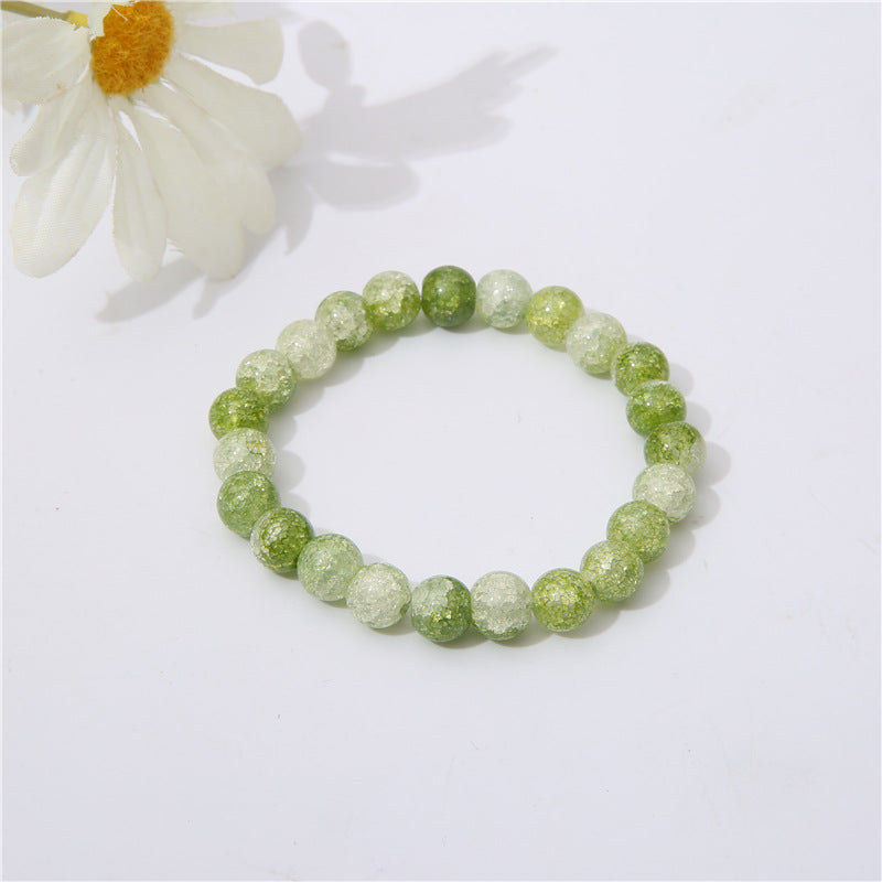 Broken Glass Beaded Female Finger Soft Beads Bracelets