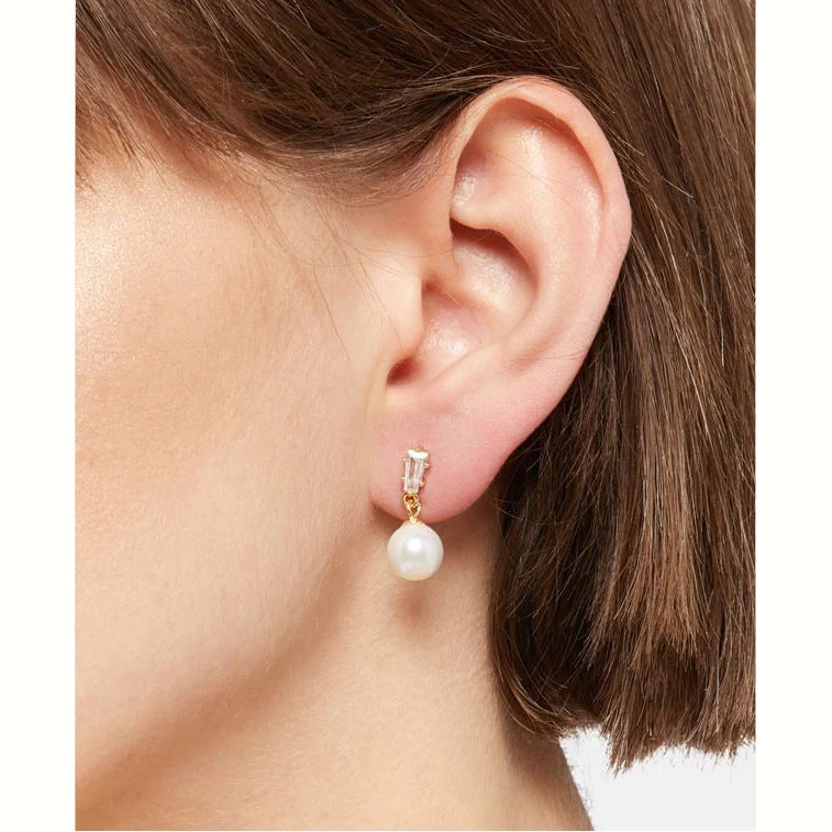 Women's Style Sier Pearl Light Luxury High-grade Stud Earrings