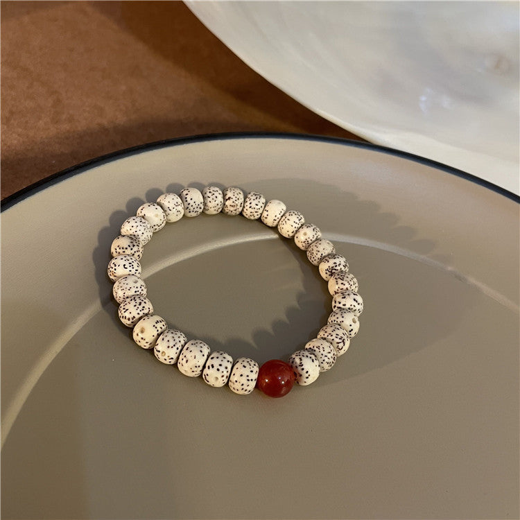 Bracelets naturels classiques en perles de Style chinois pour femmes, couleurs assorties