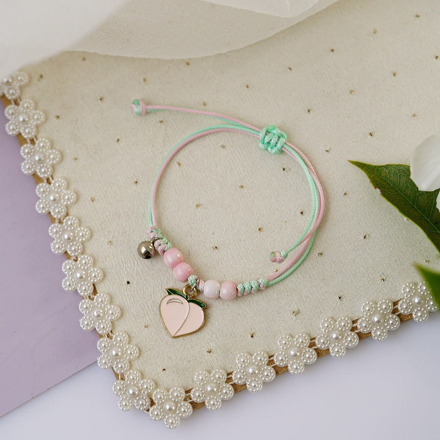 Bracelets d'apprentissage pour couples de copines avec perles en céramique