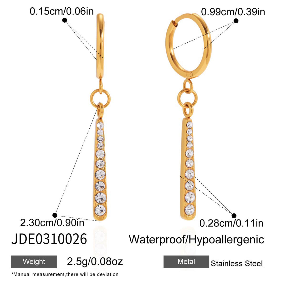 Women's Ding Titanium Steel Zircon Light Luxury Minority Stainless Jewelry Set