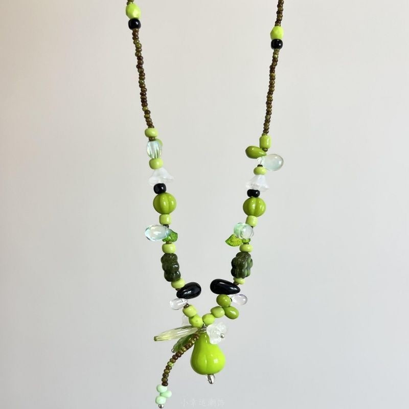 Safe Smooth Christmas Romantic Red Apple Clavicle Chain Pendants
