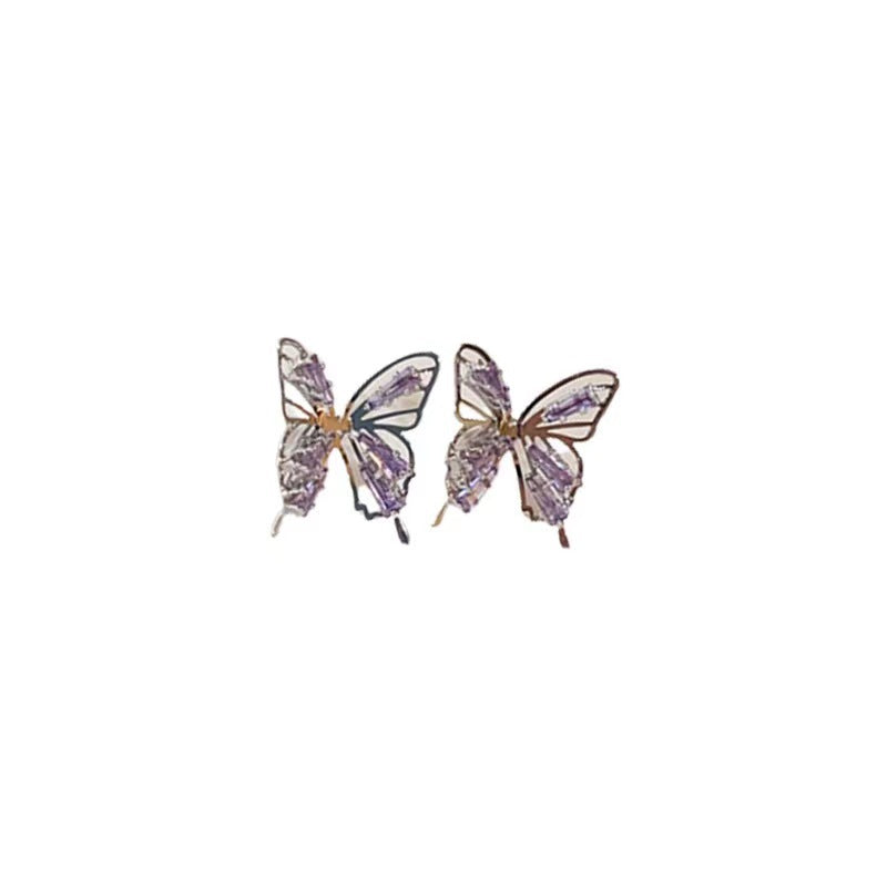 Women's Hollow Butterfly Mori Style Light Luxury Design Ear Natural Fashion Stud Earrings