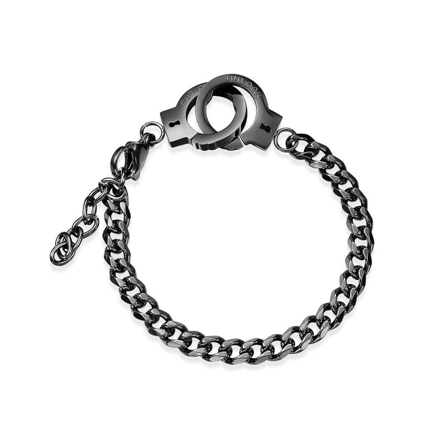 Simple Personality Titanium Steel Handcuffs Stainless Bracelets