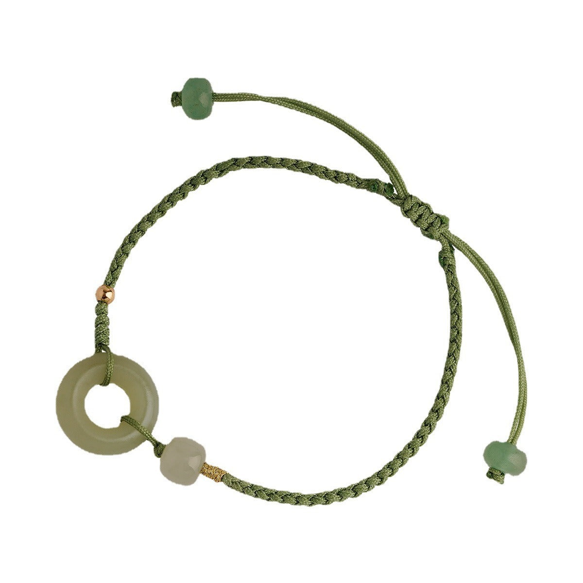 Women's Out China Jade Peace Buckle Carrying Strap Vintage Gift National Bracelets