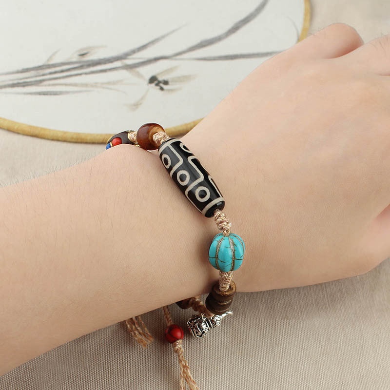 Women's Nepal Tibetan Agate Bead Multi Jewels Bracelets