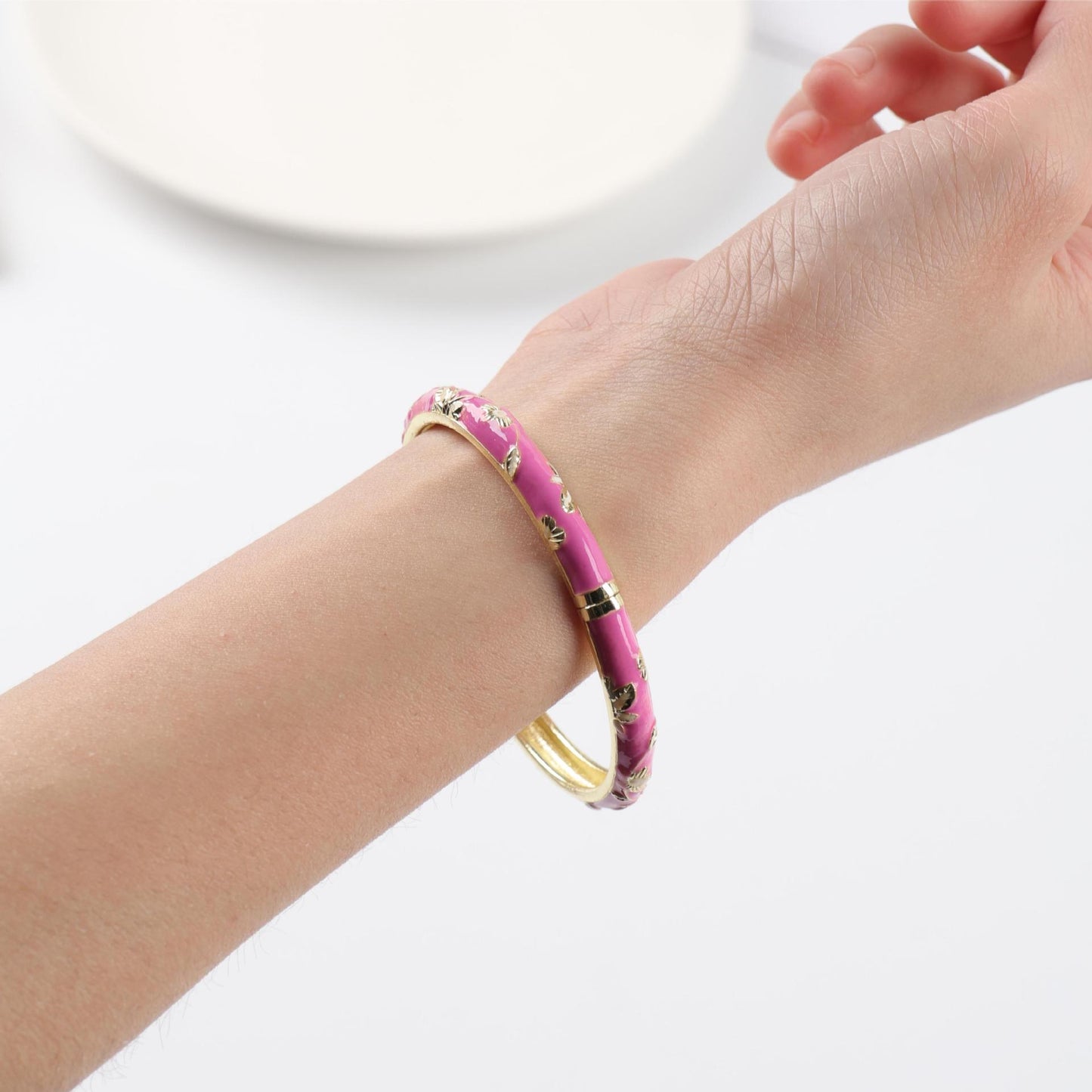 Ethnic Style Open Carved Chinese Handmade Metal Bracelets