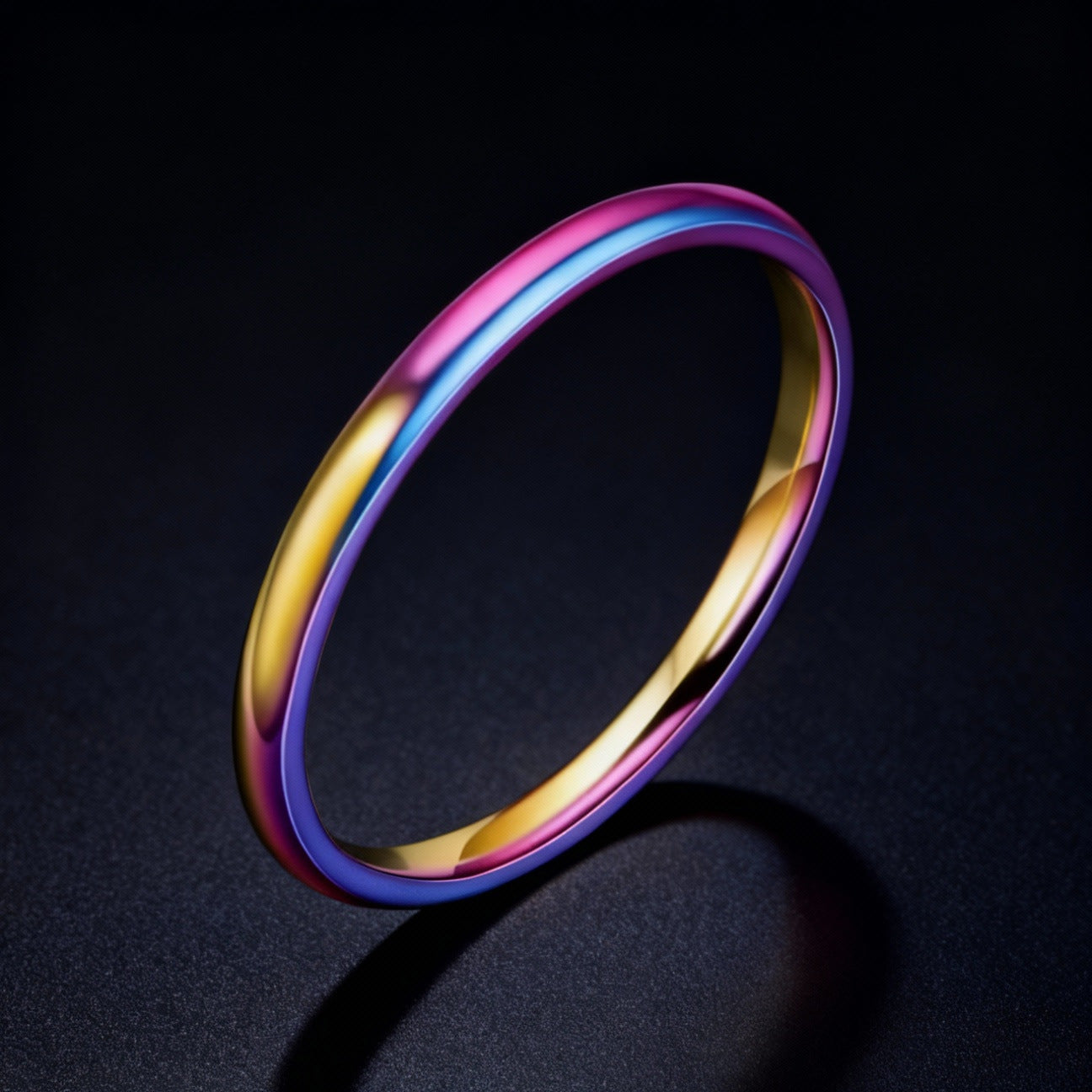 Stainless Steel Simple Light Body Titanium Ring
