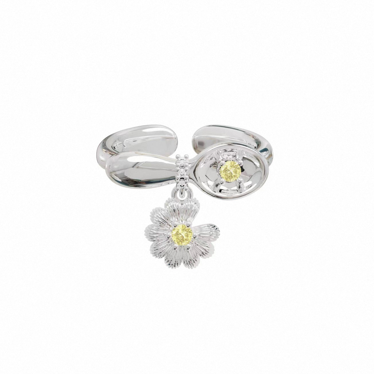 Picnic Series Little Daisy Design High Sense Female Ring