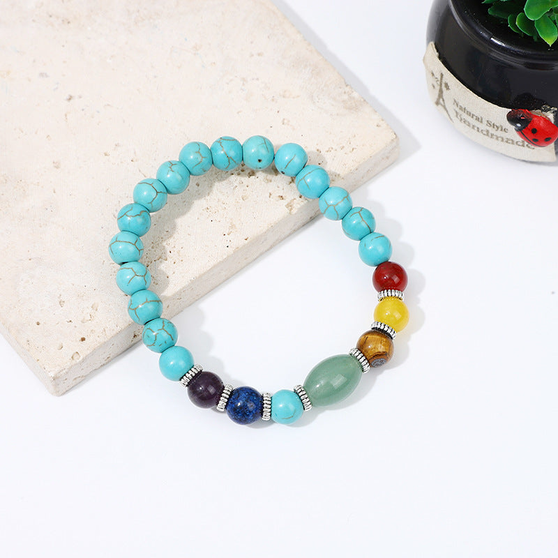 Yoga Colorful Natural Stone Tiger Eye Bracelets