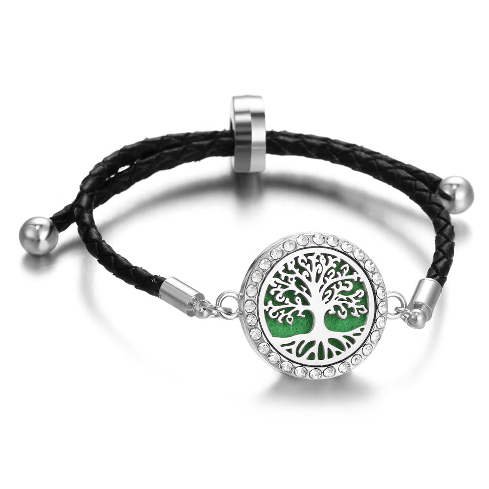 Leather Thread Perfume Diffuser Summer Braid Bracelet