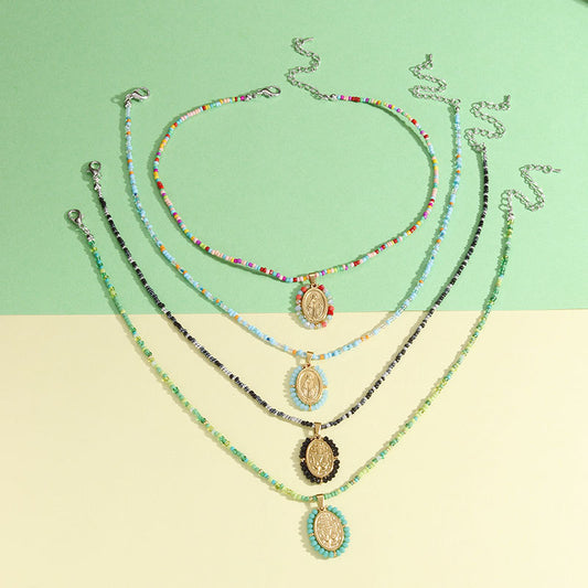 Natural Turquoise Trendy Wild Round Virgin Pendants