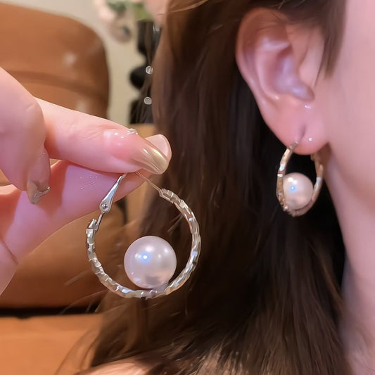Geometry Round Fashion Minimalism Temperamental Minority Advanced Sense Earrings