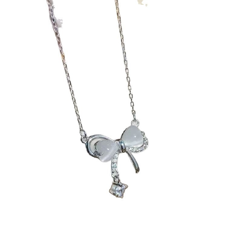 Bow Tassel Affordable Luxury Fashion Sweet Style Clavicle Chain Holiday Pendants