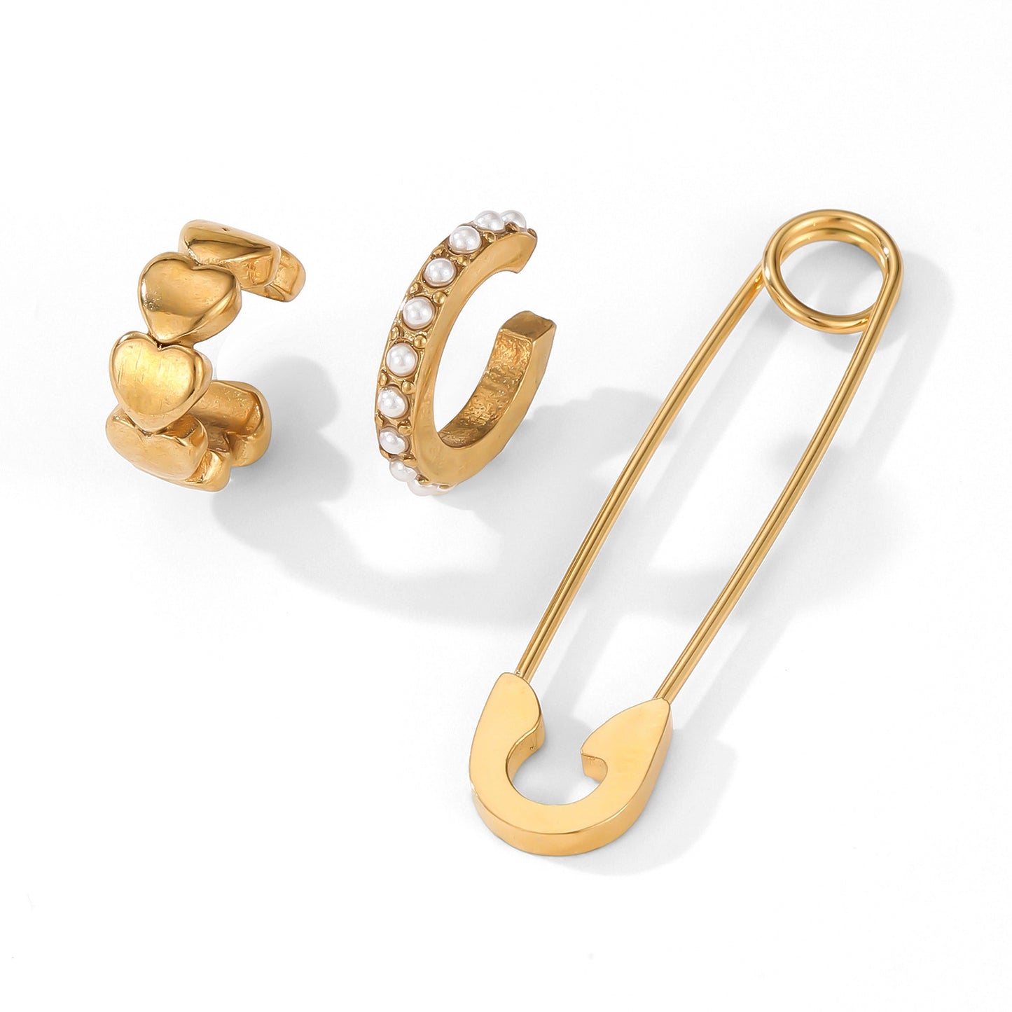 Stainless Steel Pin Stylish Water Drop Ear Clip