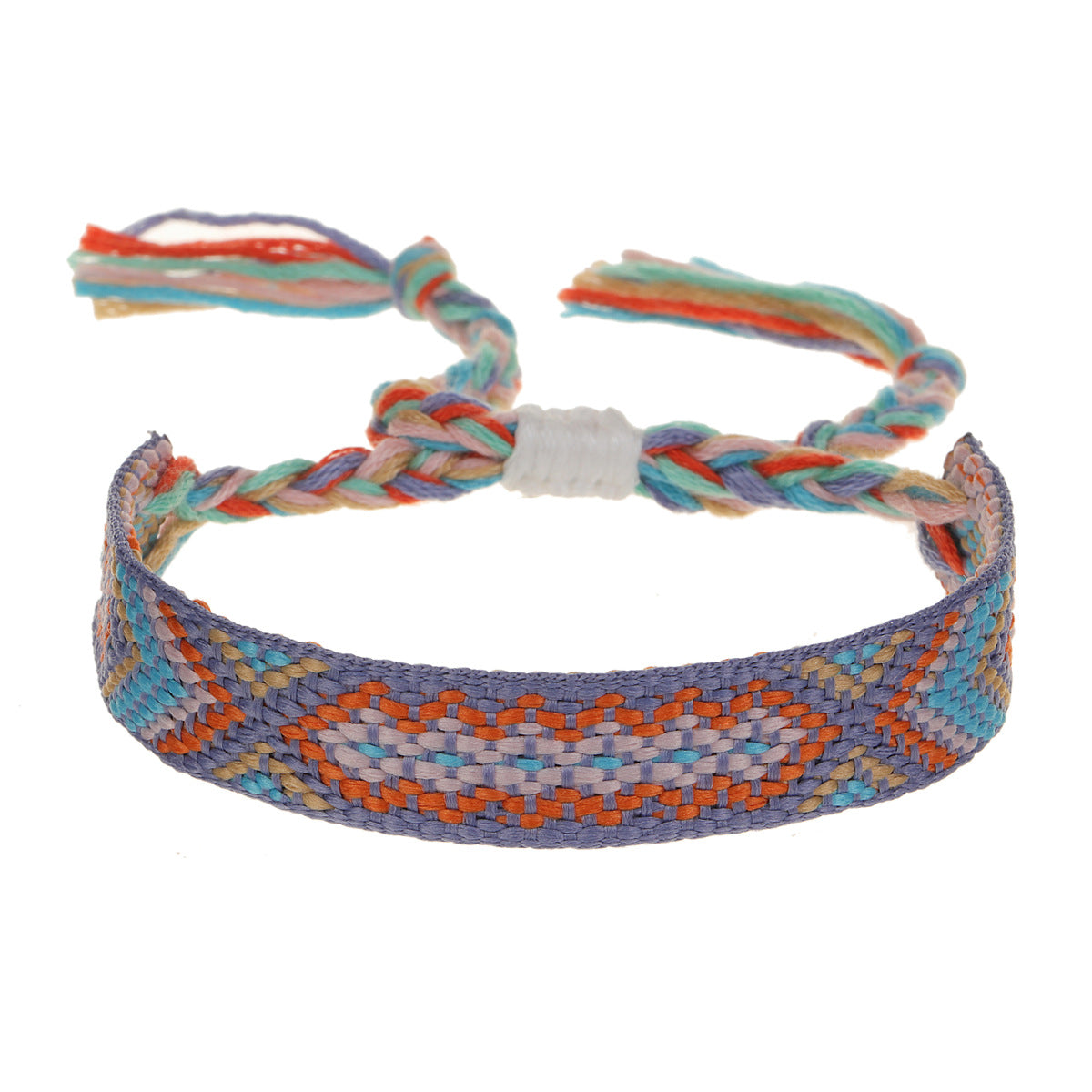 Hand-woven Adjustable Ethnic Friendship Rainbow Carrying Bracelets