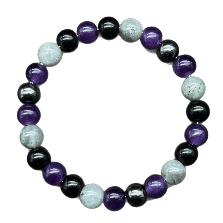 New Xi Imitation Obsidian Map Stone Bracelet