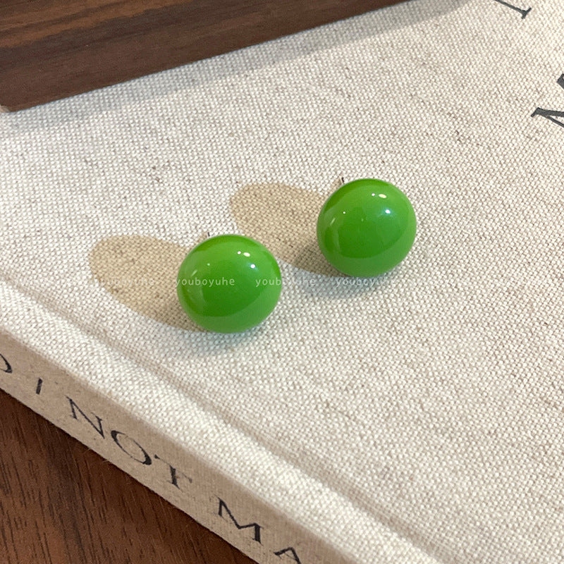 Color Candy Steamed Bread Ear Female High-grade Sweet Rings