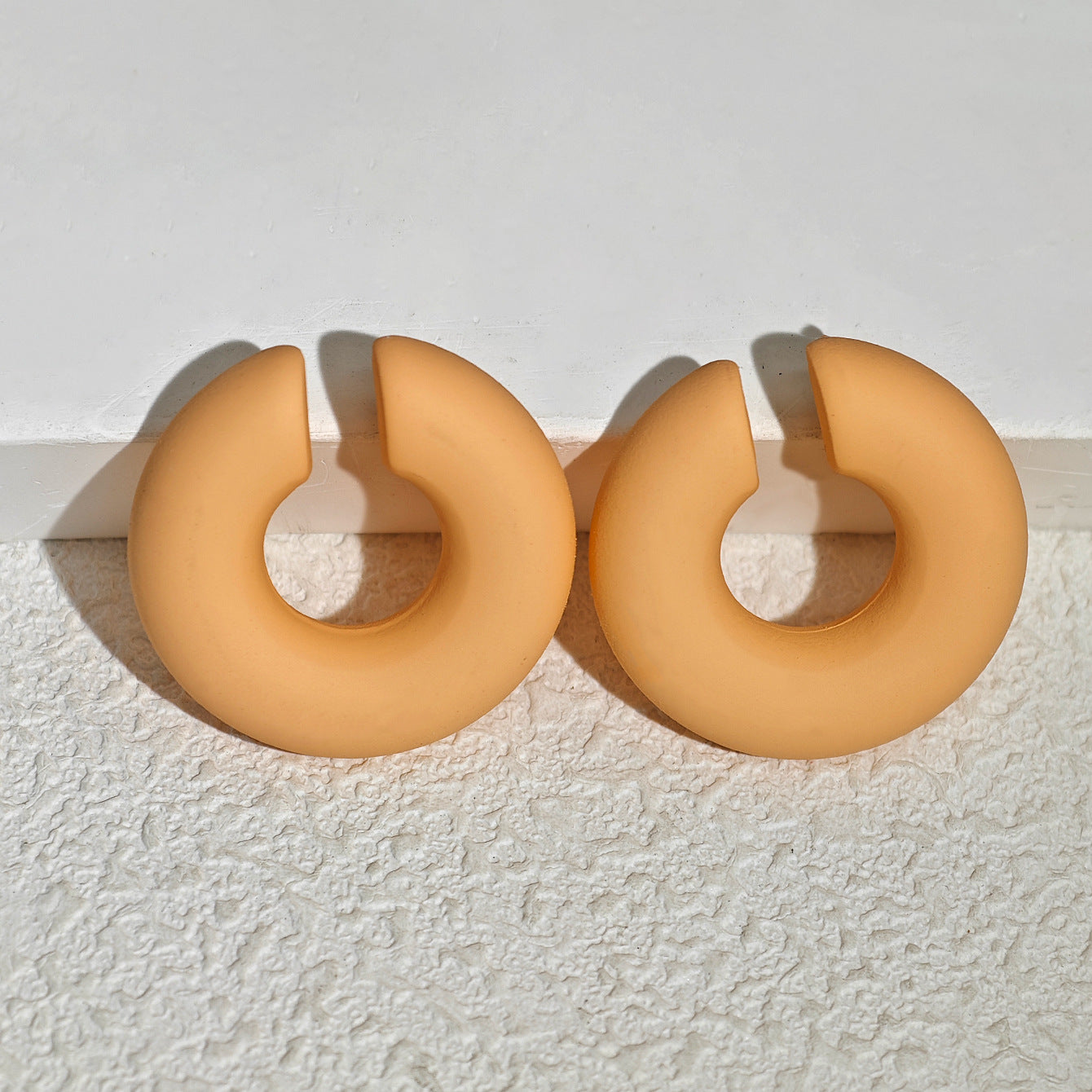 Acrylic Candy Color Matte Simple Design Ear Clip