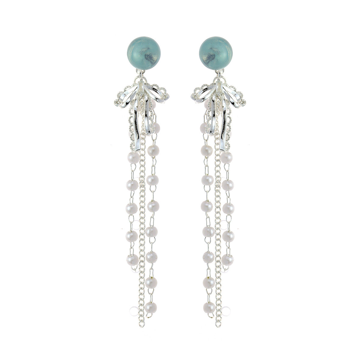 Pearl Tassel Niche Bow Gentle Style Rings