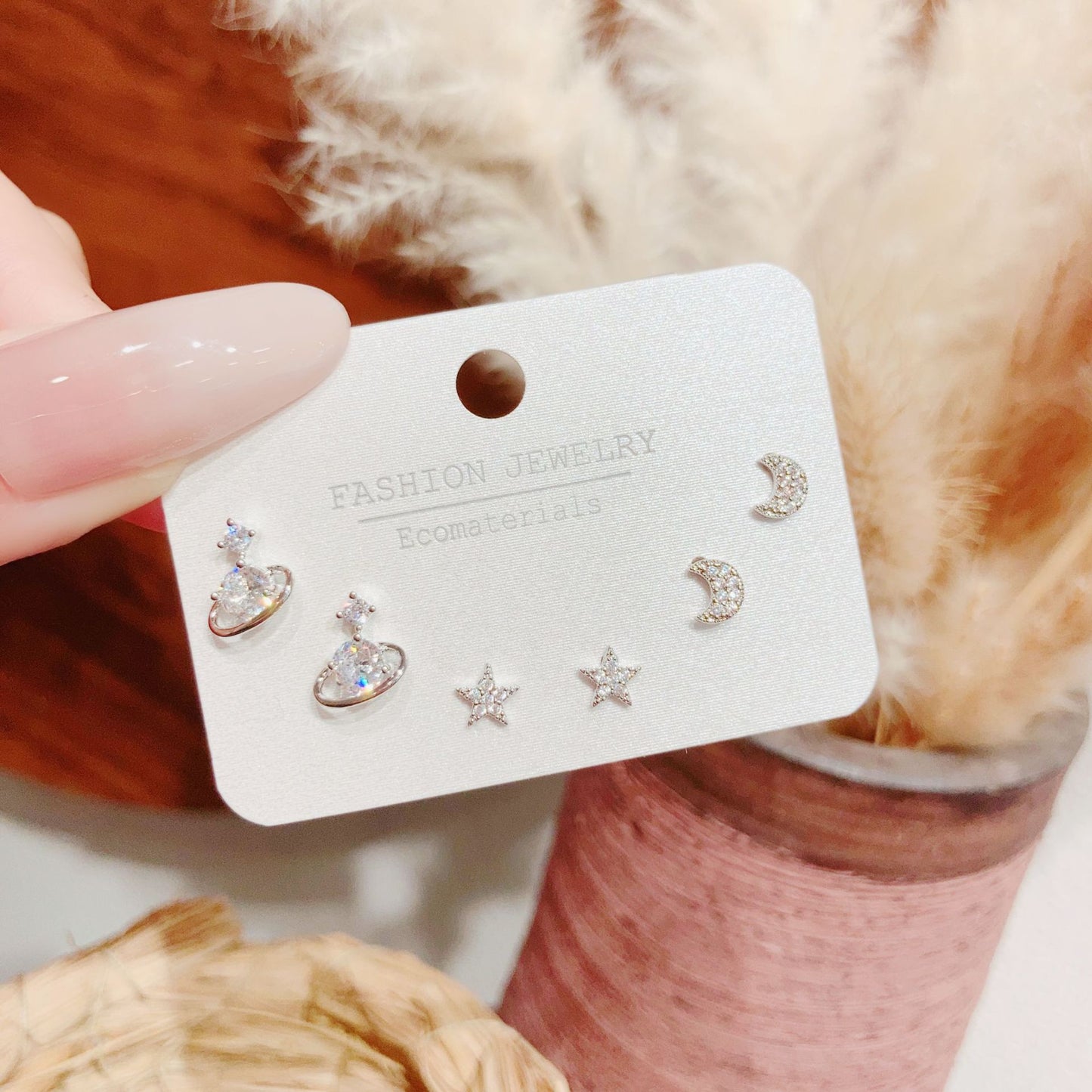 Summer Planet Creative Niche Design Advanced Stud Earrings