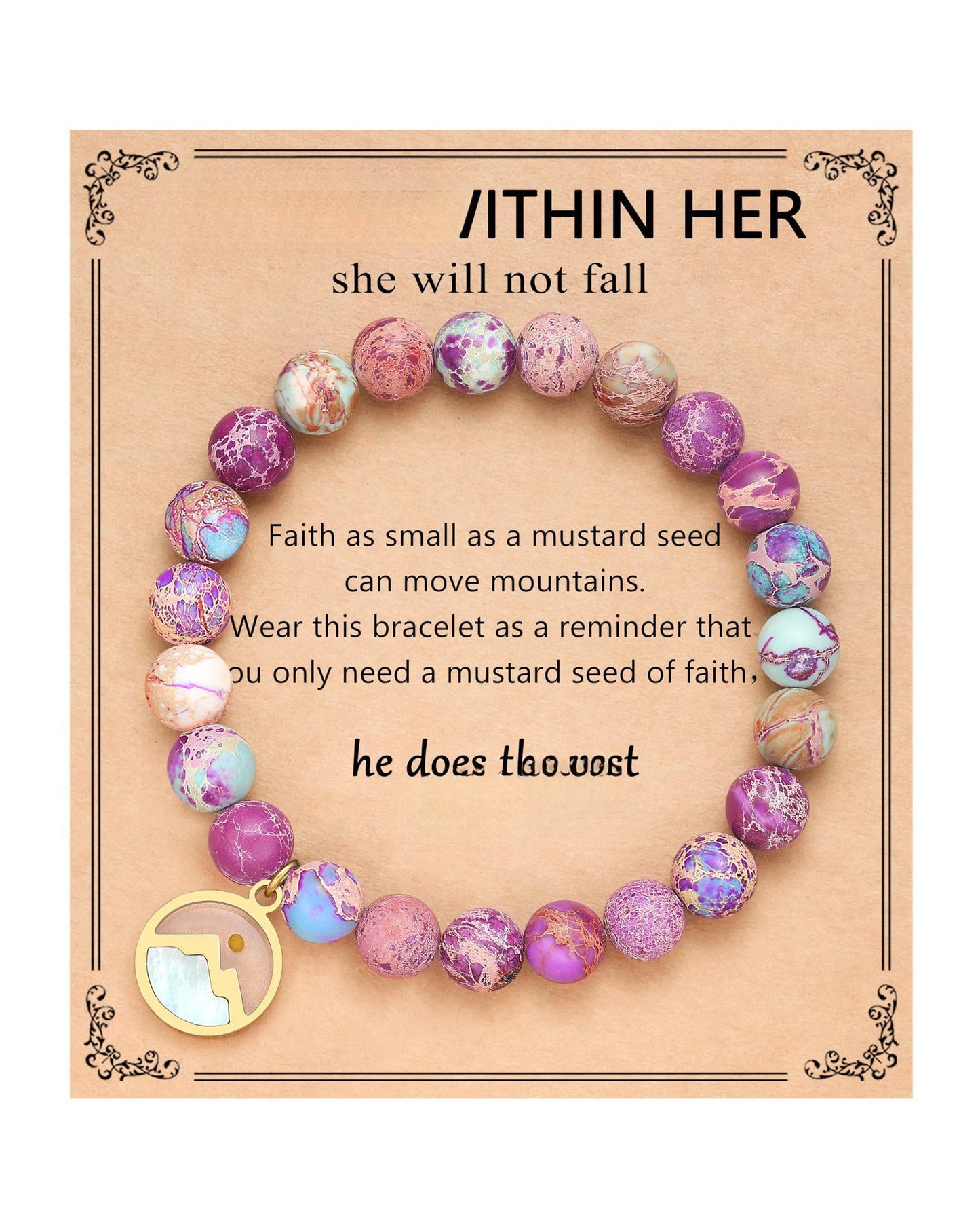 Women's & Men's Gold Vegetable Seed Stainless Steel Gold-plated Easter Gift Bracelet