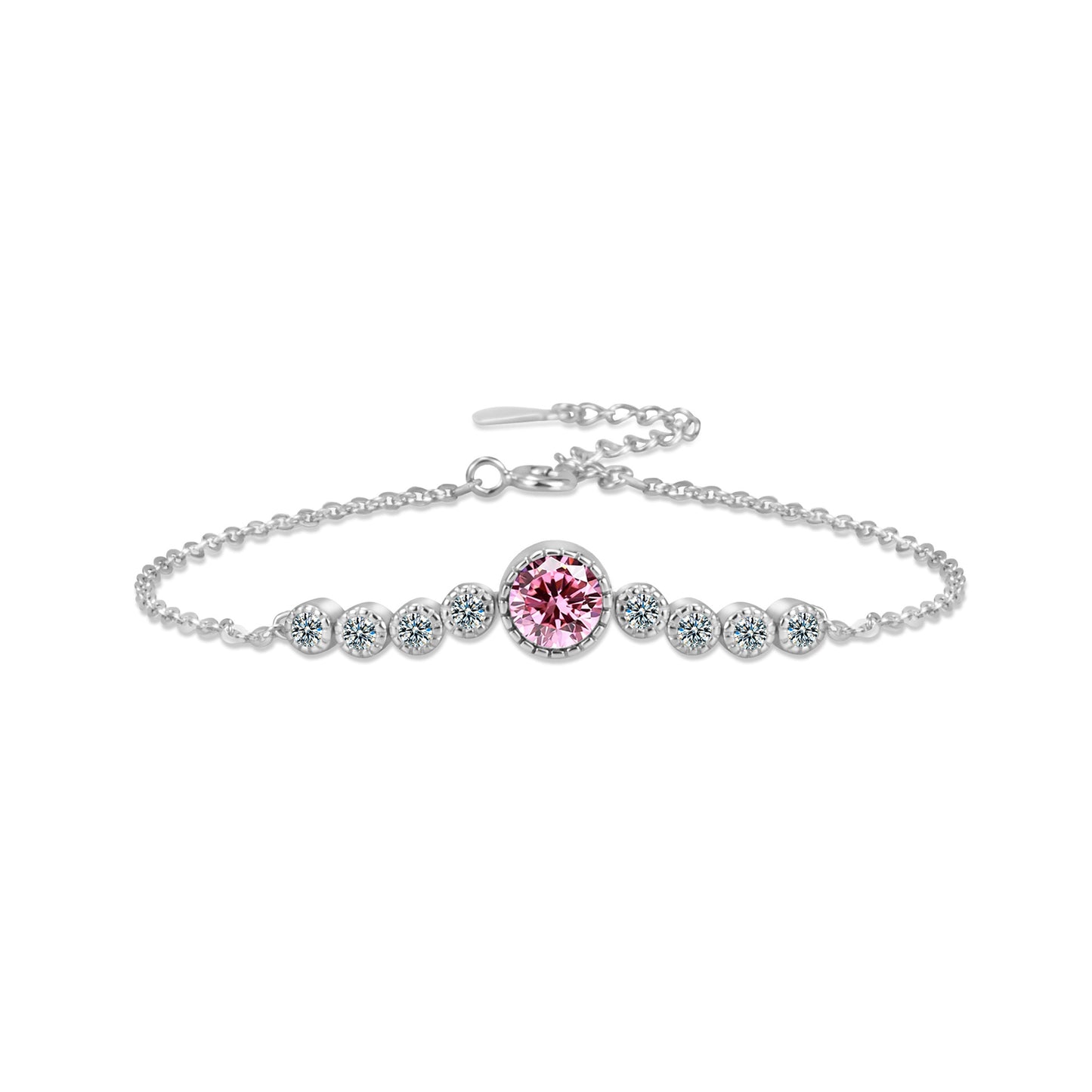 Damen-Armbänder aus Sterlingsilber mit Ozean-Herz-Schmuck, leicht