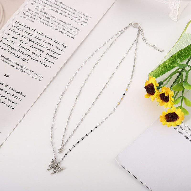 Women's Butterfly Matching Clothes Elegant Gentle Fashion Necklaces