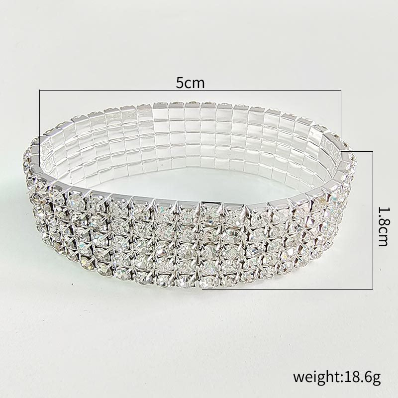 Simple Style Row Female Gang Drill Bracelets