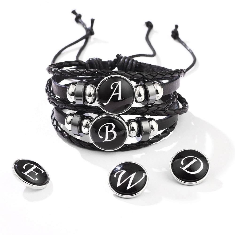 Classic Simple English Letter Personality Fashion Bracelets