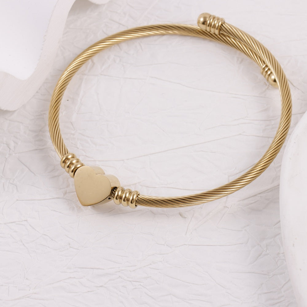 Trendy Stainless Steel Adjustable Opening Priest Religious Bracelets