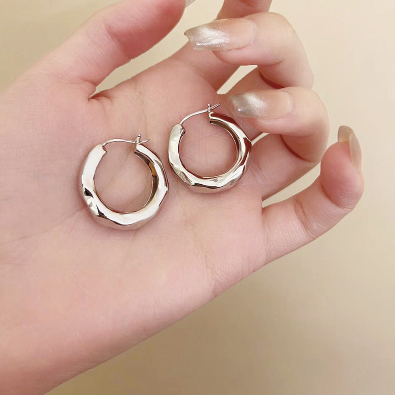 Luxury Geometric Clip Design High Sense Graceful Rings