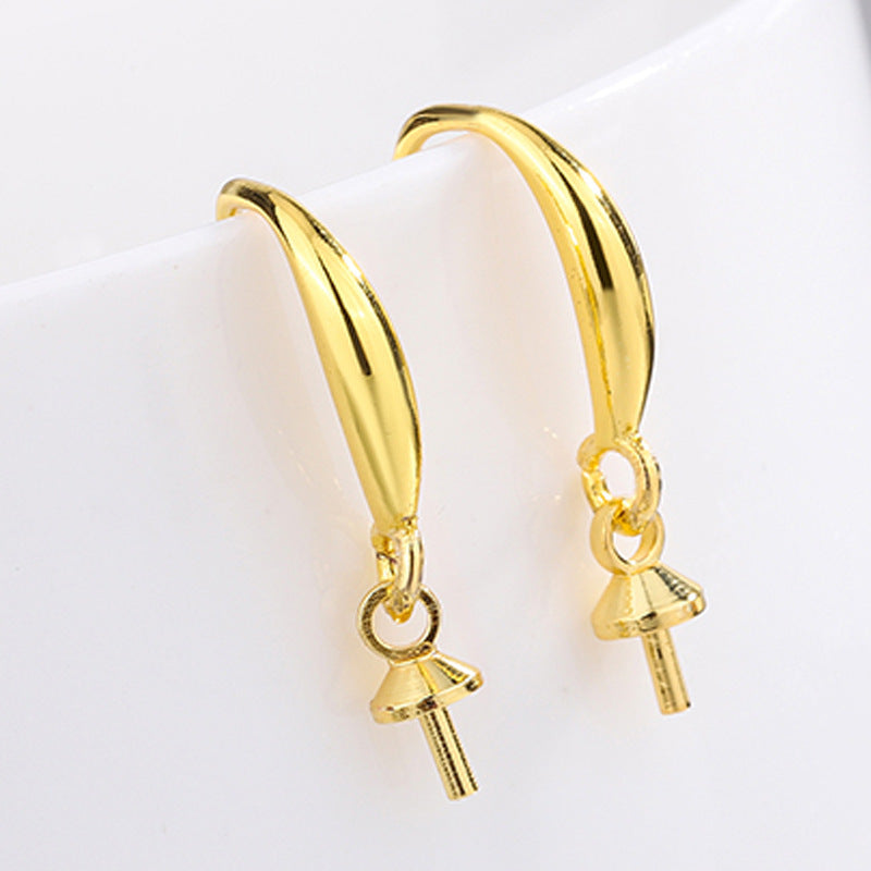 Holder Gold Sier Color Ear Hook Earrings