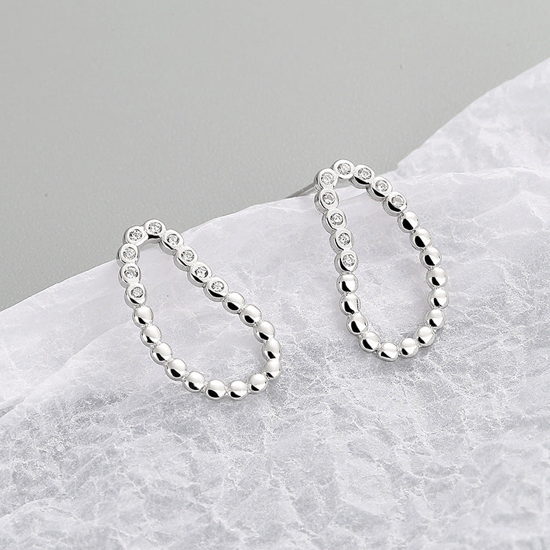 Water Drop Ear Personality Hollow Out Fashion Earrings