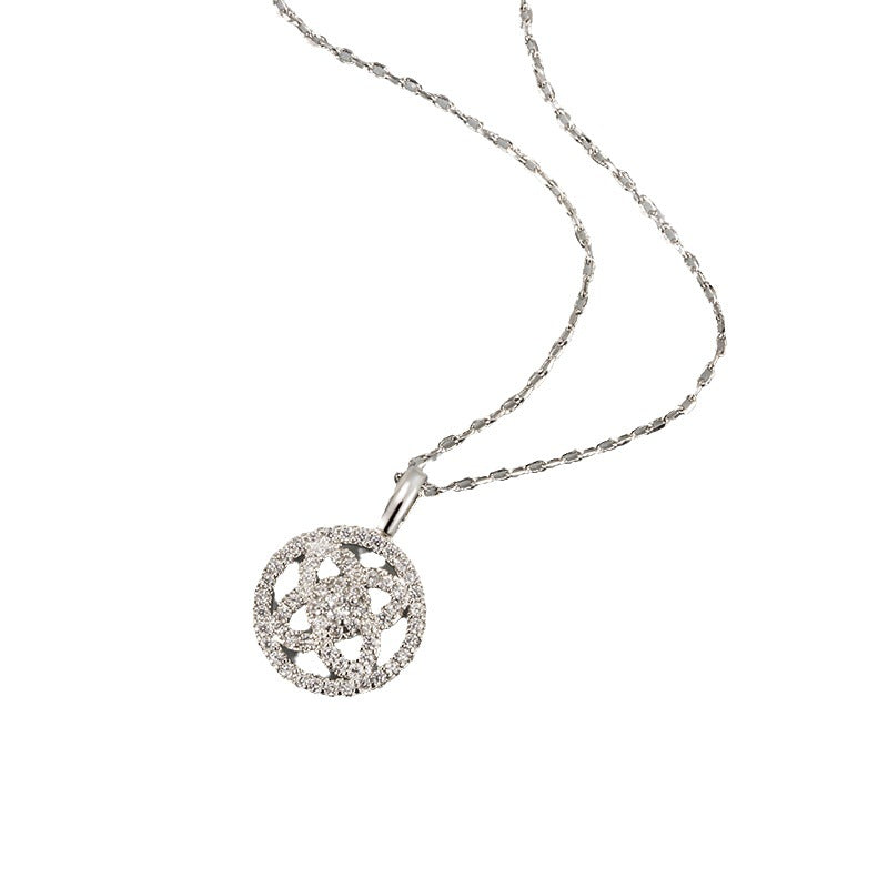 Women's Round Clover Korean Versatile High-grade Design Necklaces