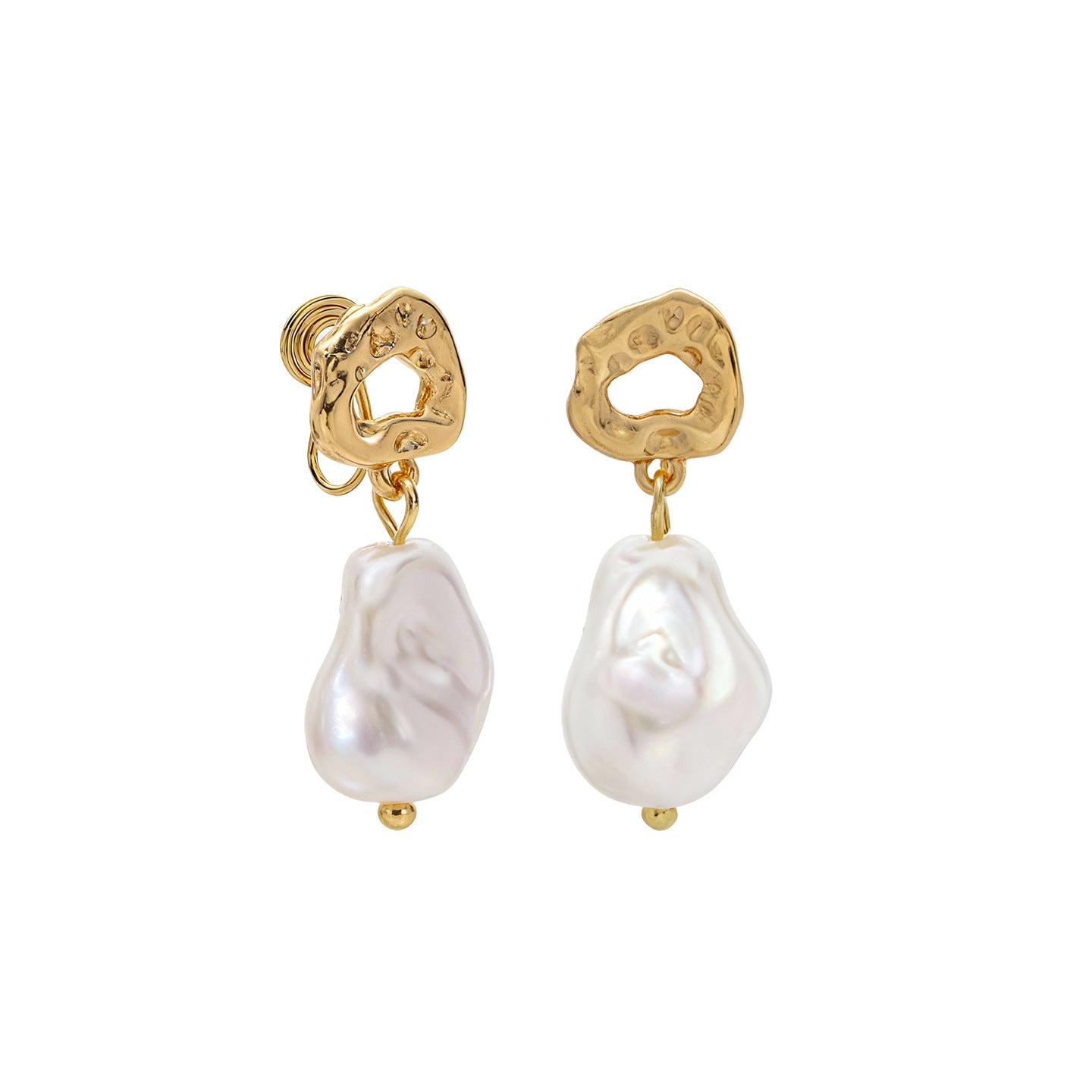 No Pierced French Elegant Geometric Clips Mosquito Coil Fashion Irregular Earrings